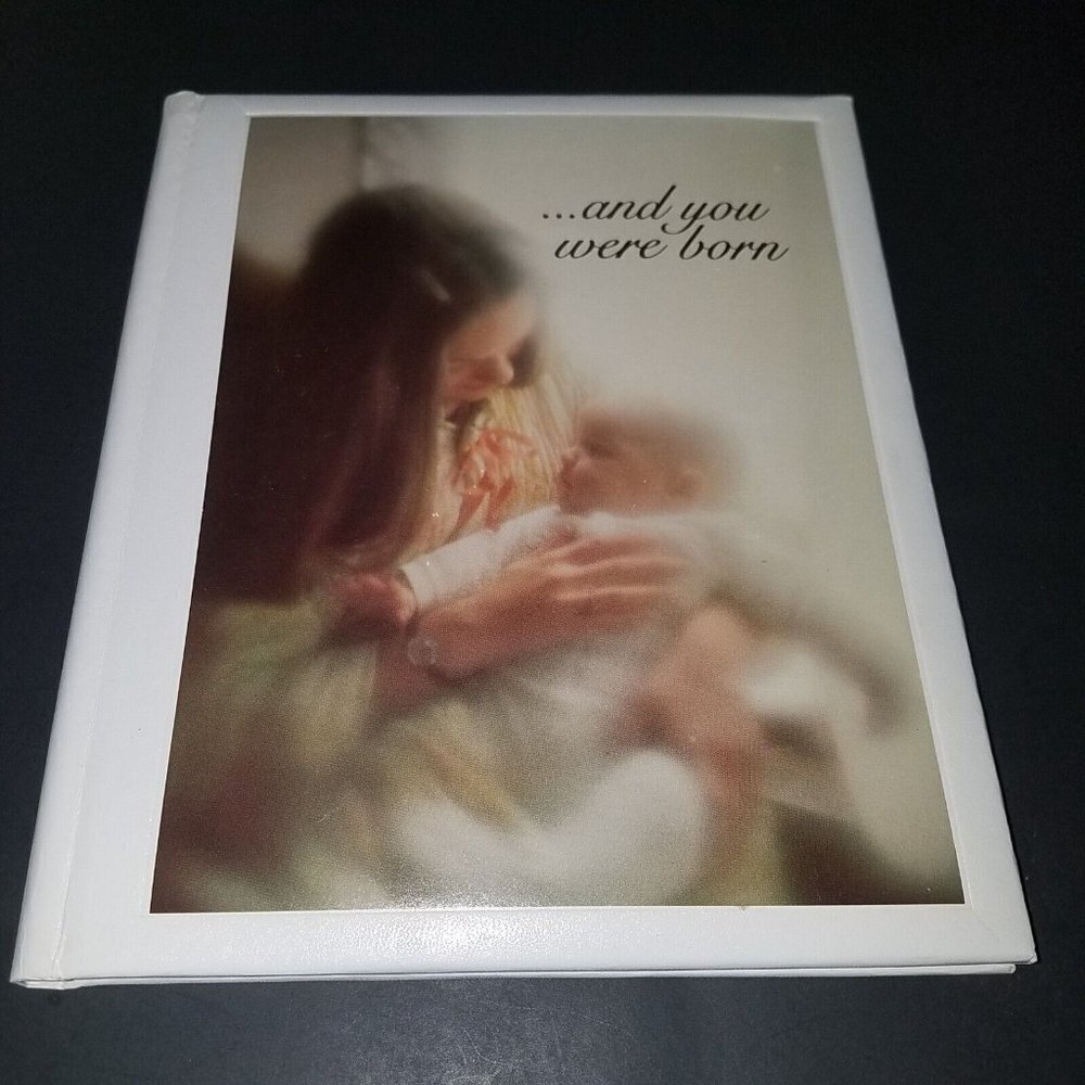 VTG Baby Book Album And You Were Born American Greetings White NEVER USED